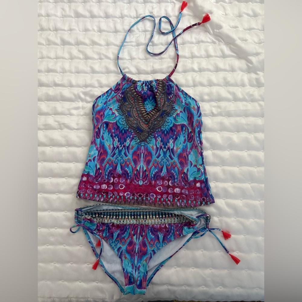 Colorful Tankini Set - Picture 2 of 4